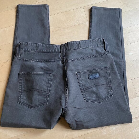 Armani Collezioni mens jeans sz 33 gray slim fit zip fly - Picture 4 of 6